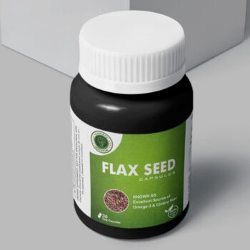 Premium Flax Seed Capsules - Natural Omega-3 and Fiber