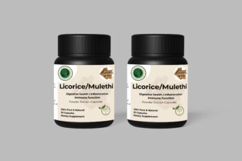 Licorice/Mulethi Extract Capsules - Respiratory & Digestive Support