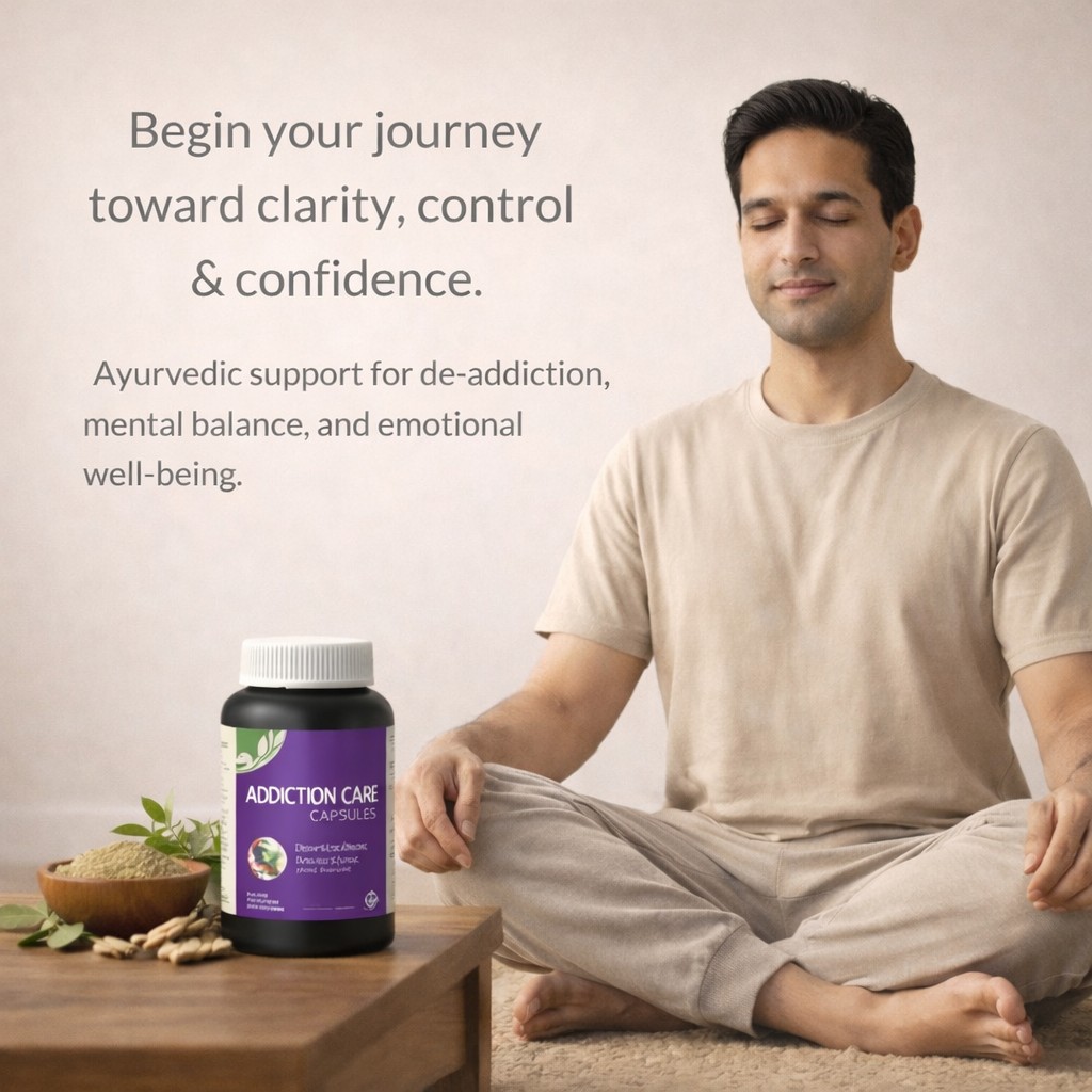 Addiction Care Capsules – Ayurvedic Support for De-Addiction & Mental Clarity