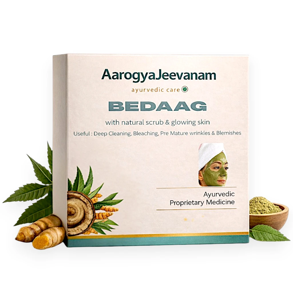 Bedaag Herbal Ubtan Face Scrub & Glow Pack – Neem, Manjistha, Licorice & Multani Mitti for Clear & Radiant Skin