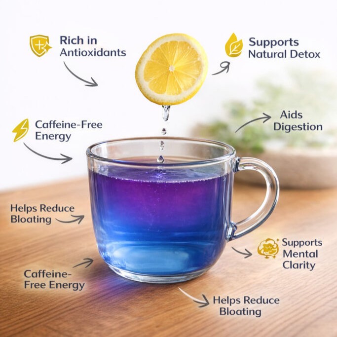 Blue Bliss Butterfly Pea Flower Tea– Buy 1 Get 1 Free (25 g × 2 Packs)