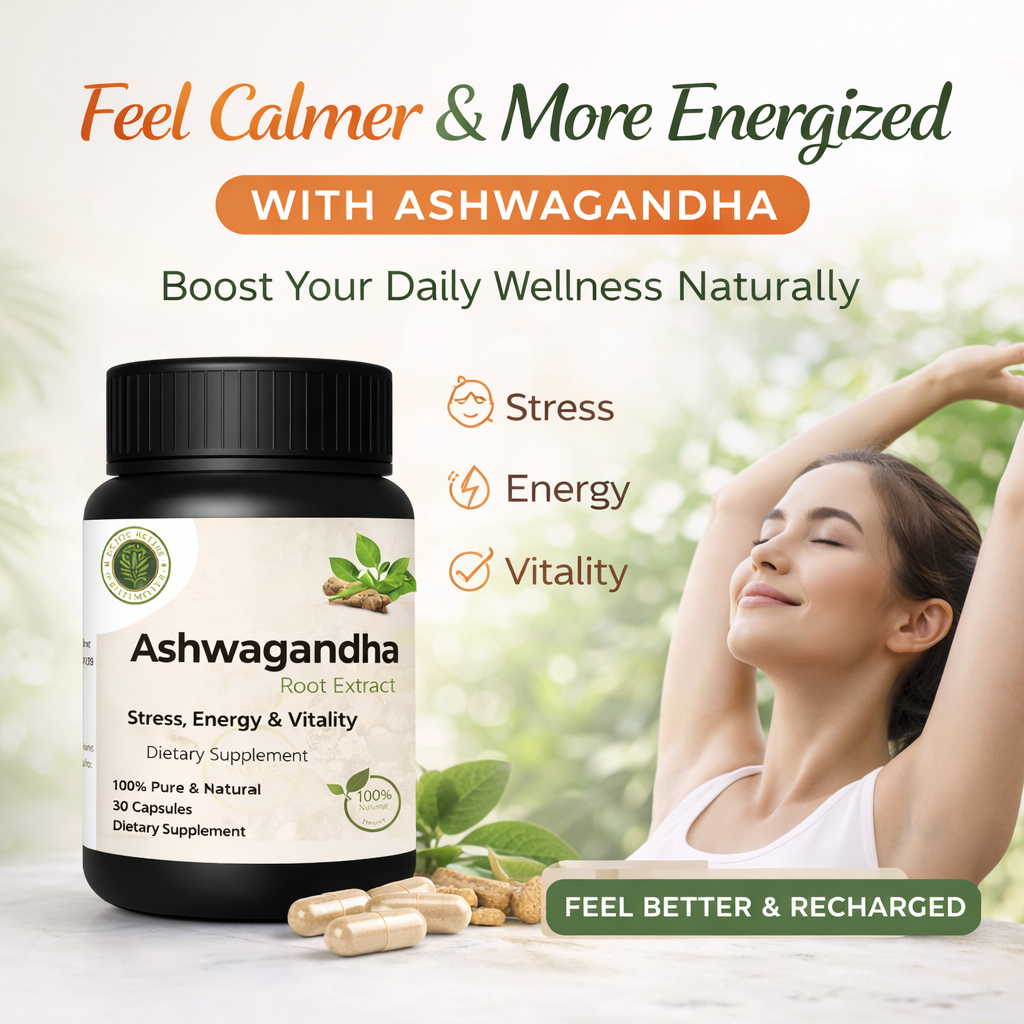 Ashwagandha Extract Capsules (30+30 VEG. CAPS)