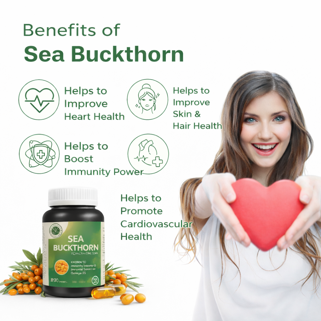 Sea Buckthorn Capsules – Skin, Immunity & Antioxidant Support