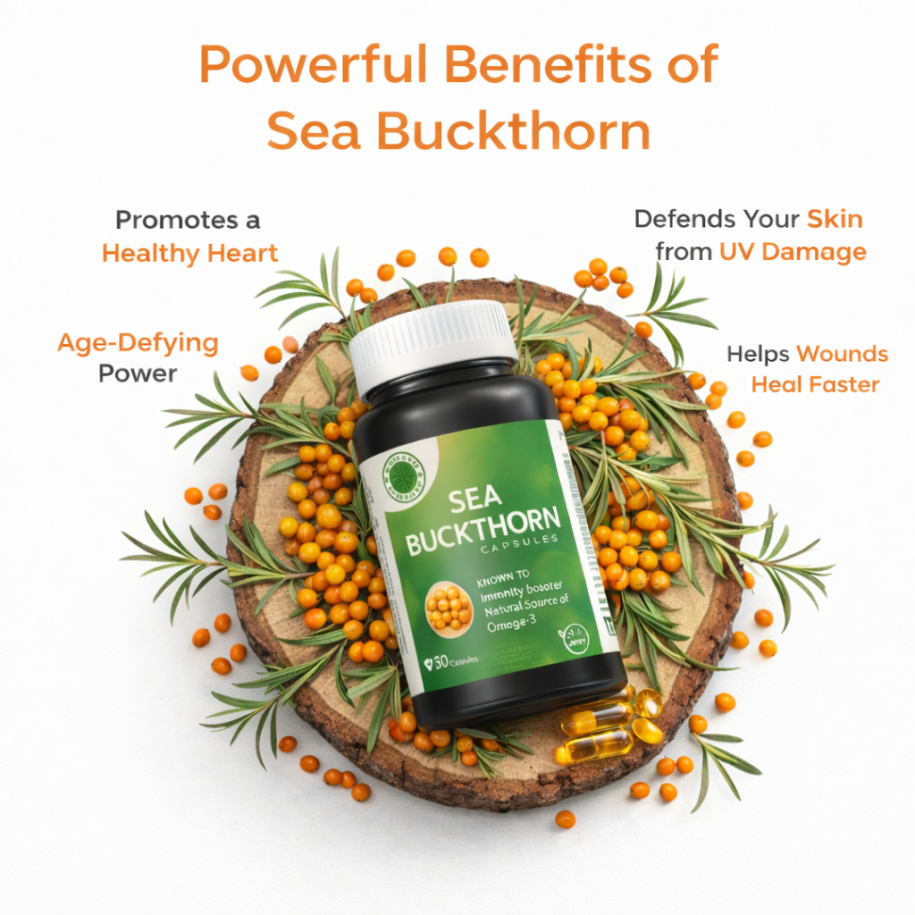 Sea Buckthorn Capsules – Skin, Immunity & Antioxidant Support