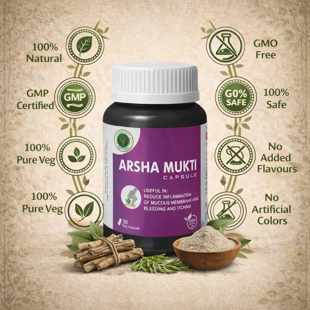 Arsha Mukti Capsules - Ayurvedic Piles Care