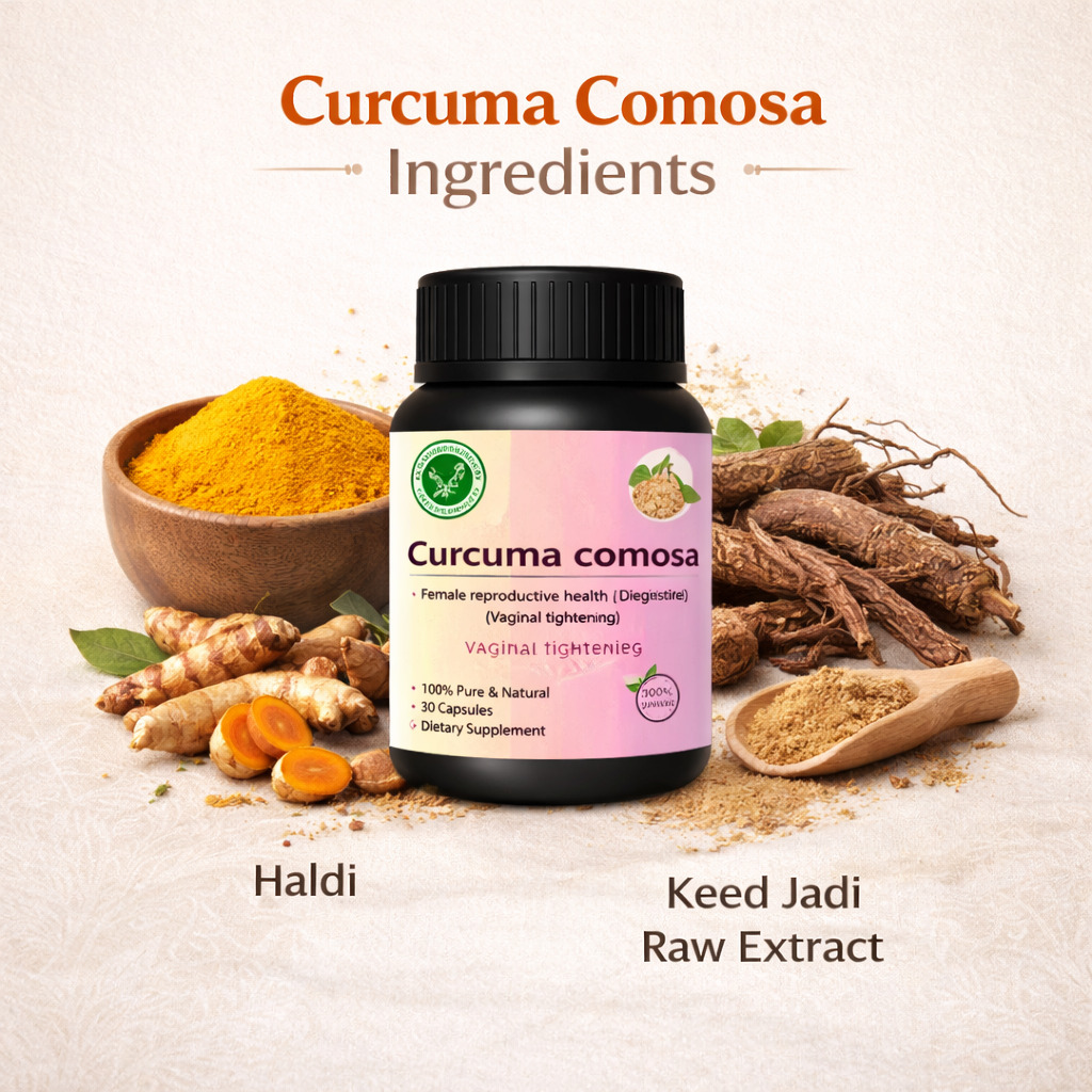 Curcuma Comosa Capsules - Supports Balance, Comfort & Feminine Wellness