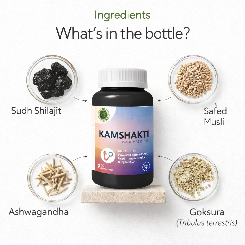 Kamshakti Capsules – Ayurvedic Herbal Supplement for Vitality