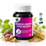 Digestive Comfort Herbal Supplement Bottle