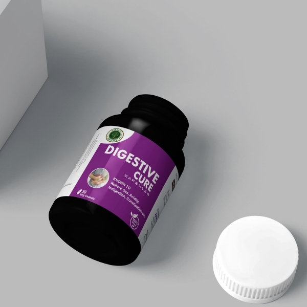 DIGESTIVE CURE CAPSULES (30 VEG. CAPS)