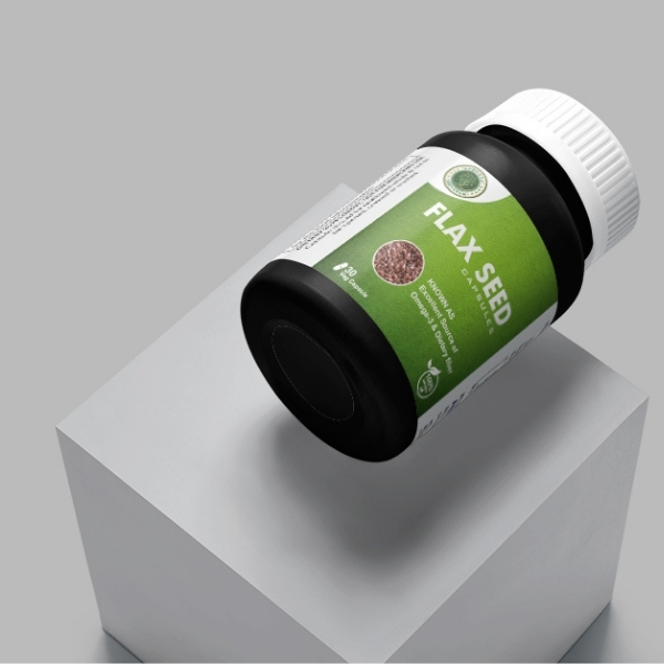 Flax Seed Capsules  (30 VEG. CAPS)