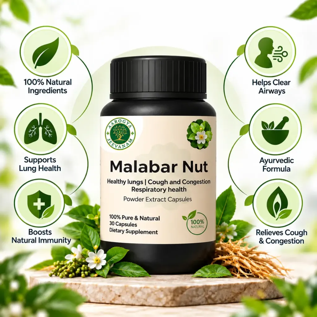 Malabar Nut Capsules – Natural Respiratory Support
