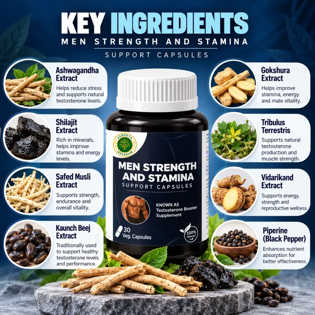 Men Strength and Stamina Support Capsules