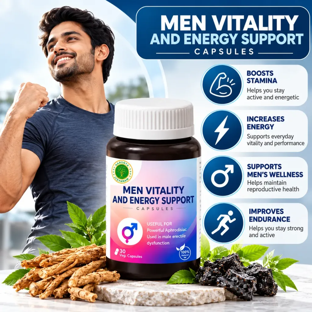 Men Vitality and Energy Support Capsules