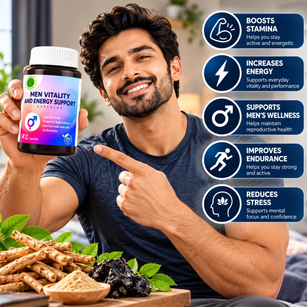 Men Vitality and Energy Support Capsules