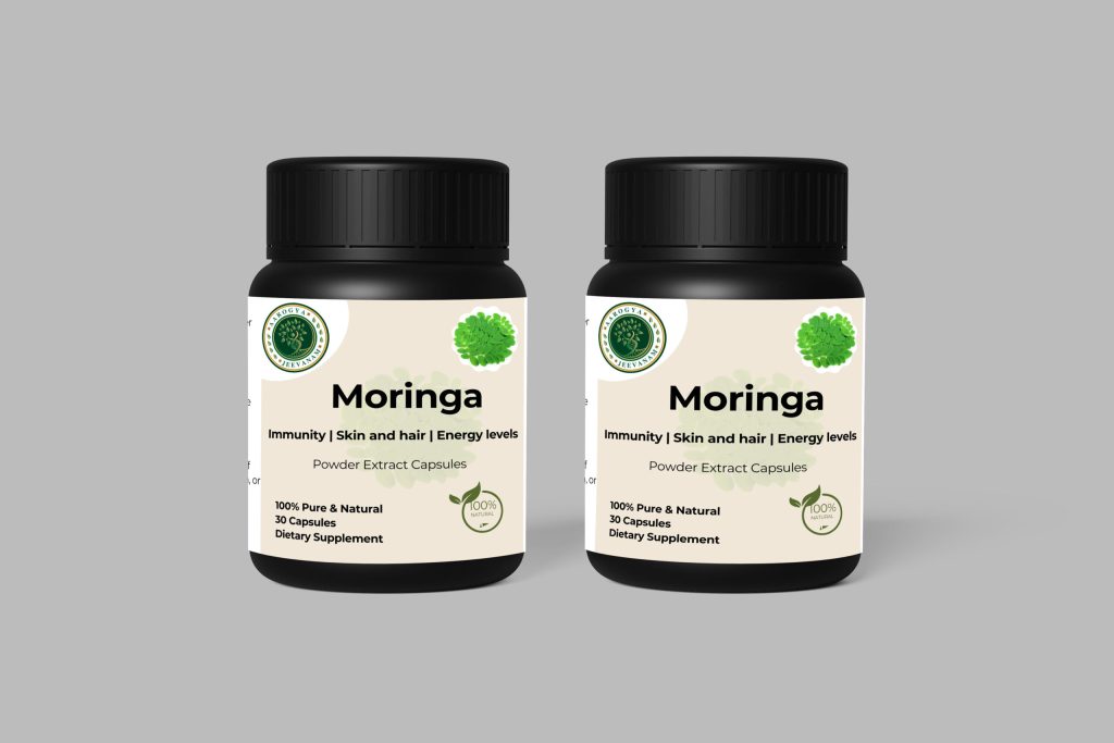 Moringa Capsules - Buy 1 Get 1 Free (30 + 30 VEG. CAPS)