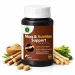 Natural Mass Nutrition Supplement Bottle