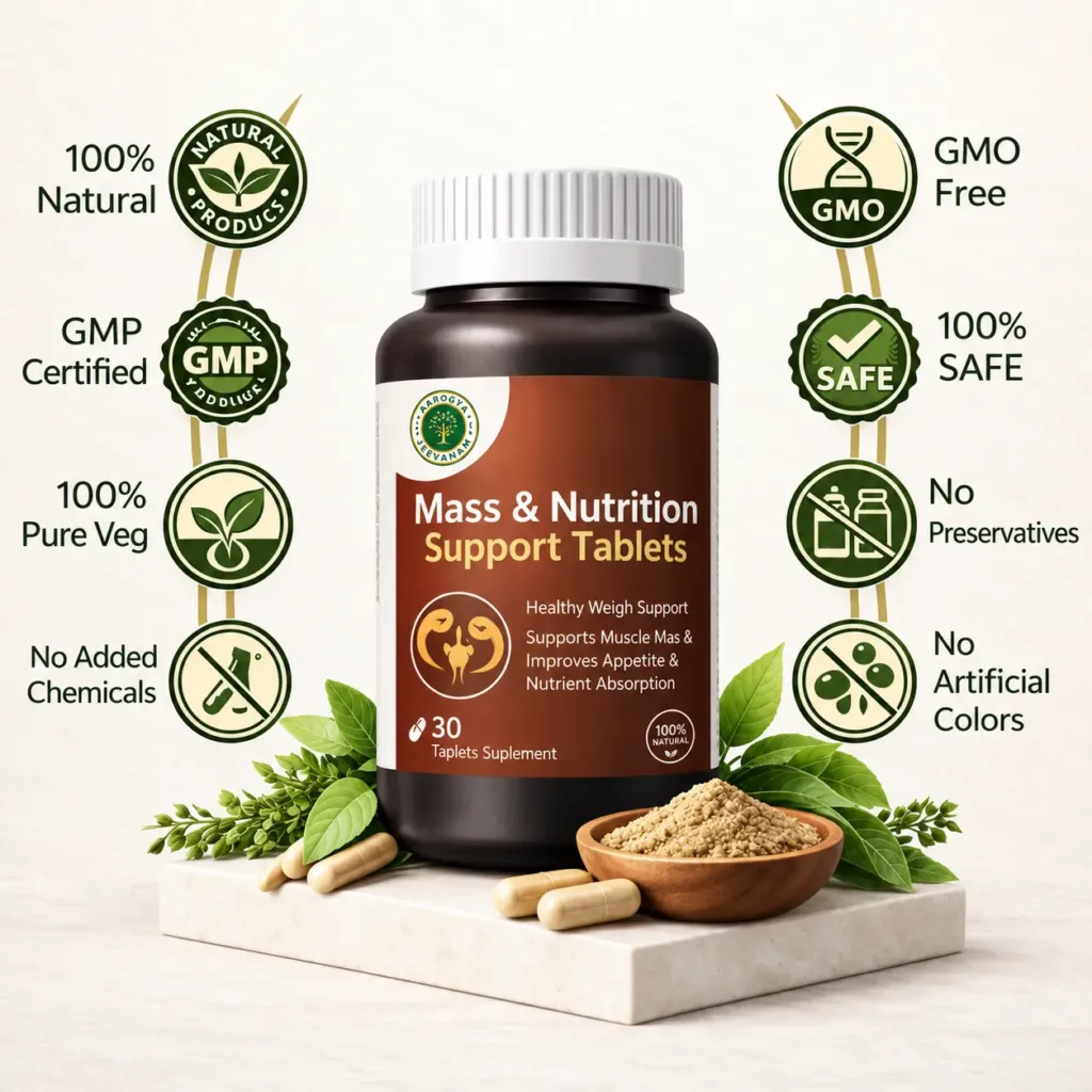 Natural Mass Nutrition Supplement Tableau