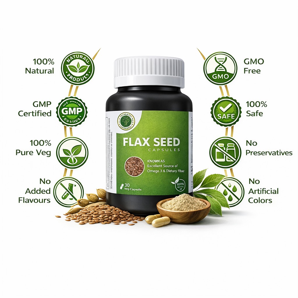Flax Seed Capsules – Plant-Based Supplement