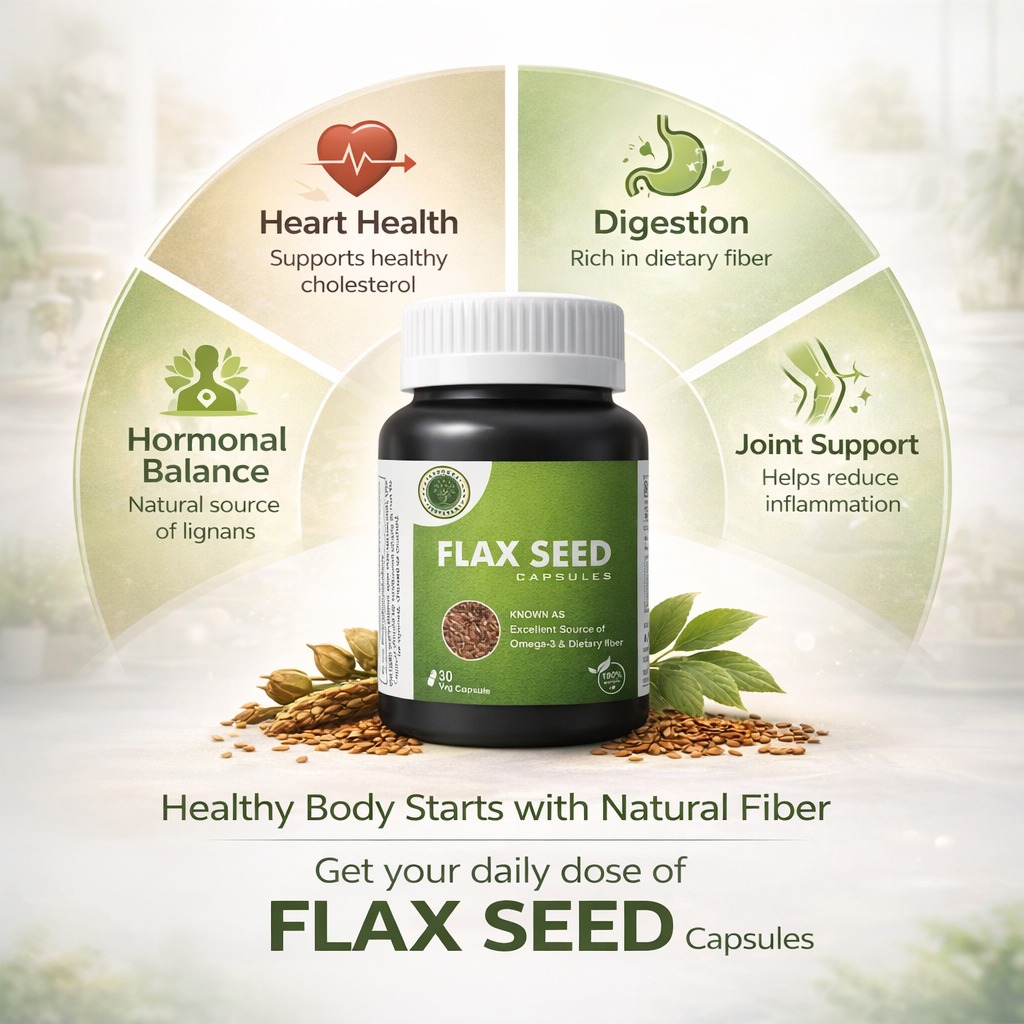 Flax Seed Capsules – Plant-Based Supplement