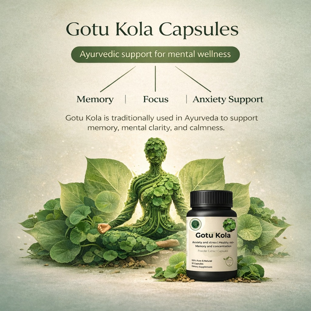 Gotu Kola Capsules – Natural Brain & Memory Support