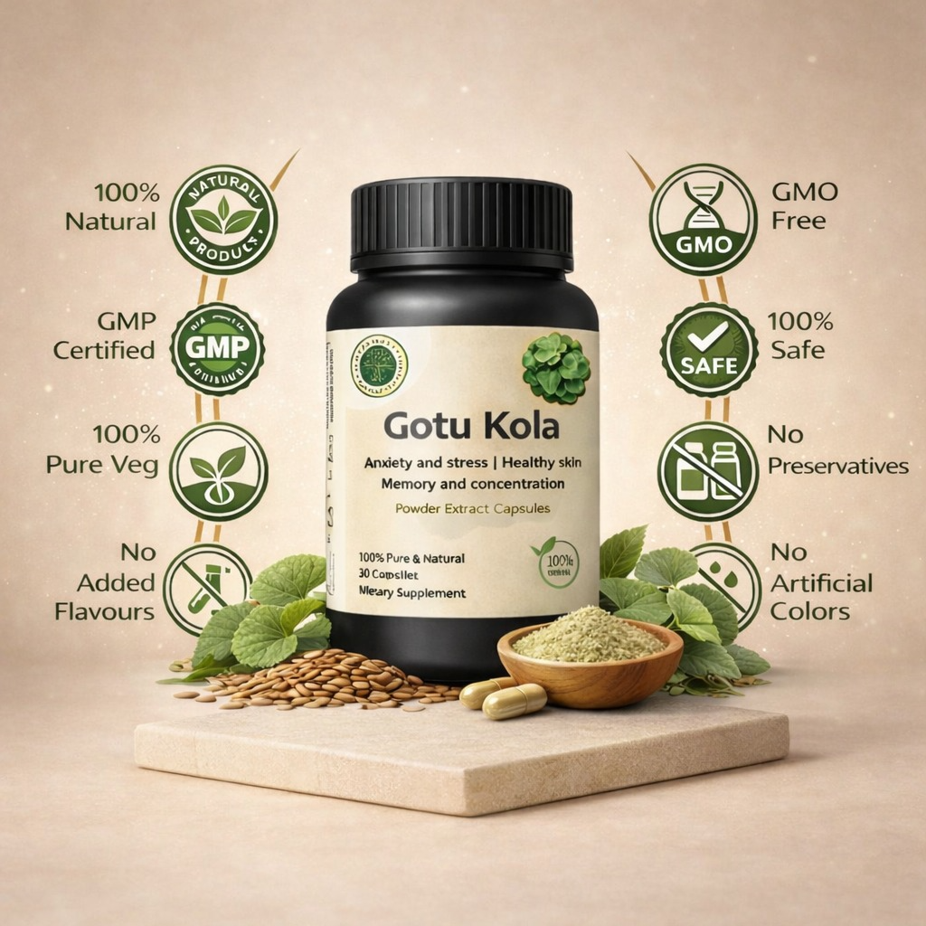 Gotu Kola Capsules – Natural Brain & Memory Support