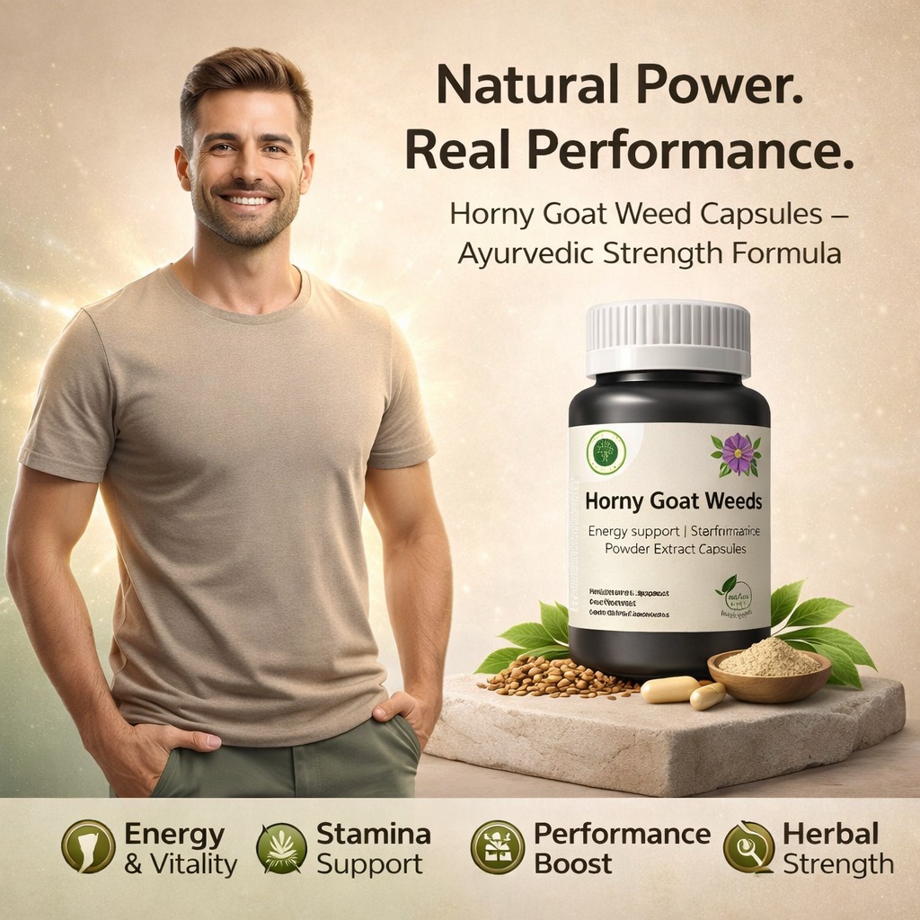 Horny Goat Weed Capsules – Herbal Vitality Supplement