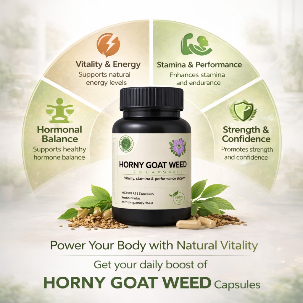 Horny Goat Weed Capsules – Herbal Vitality Supplement