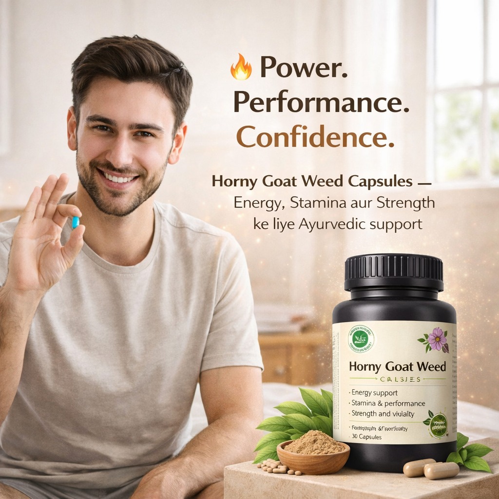 Horny Goat Weed Capsules – Herbal Vitality Supplement