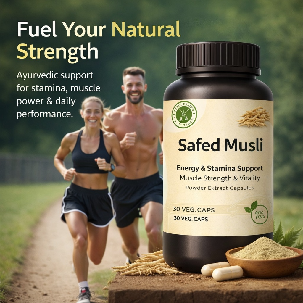 Safed Musli Capsules – Natural Strength & Stamina Support