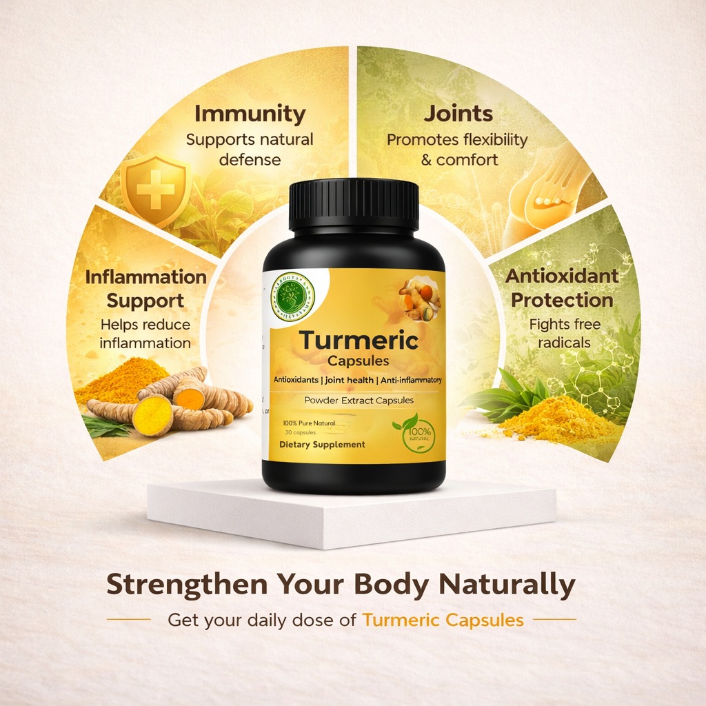 Turmeric Capsules – Natural Anti-Inflammatory Support