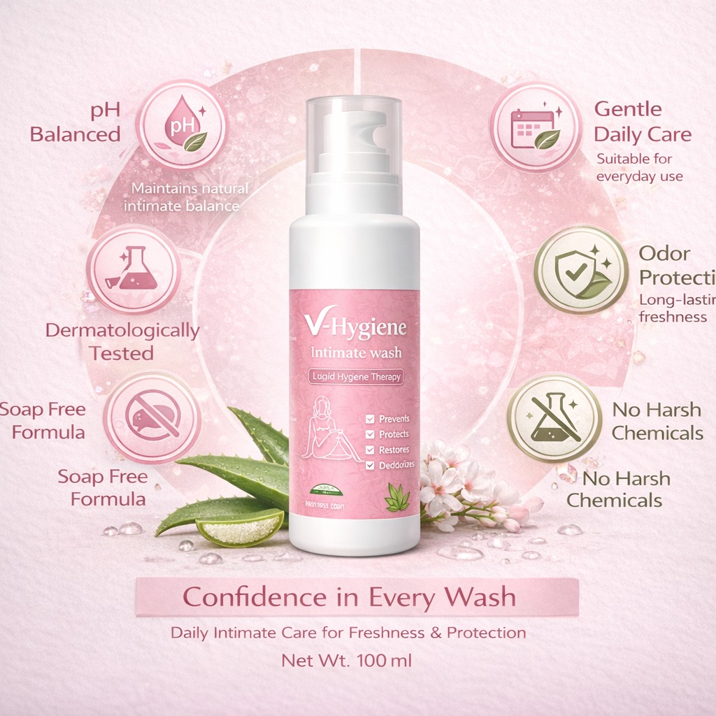 V Hygiene Wash - Natural Feminine pH Balance Cleanser