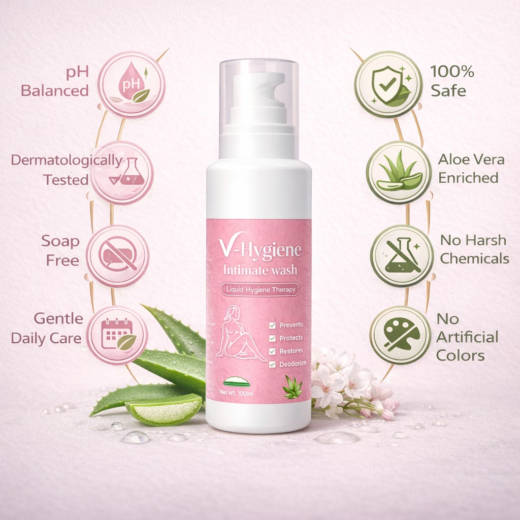 V Hygiene Wash - Natural Feminine pH Balance Cleanser