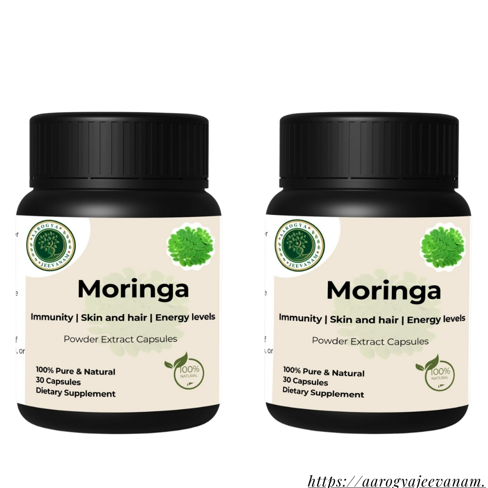 Moringa Capsules - Buy 1 Get 1 Free (30 + 30 VEG. CAPS)