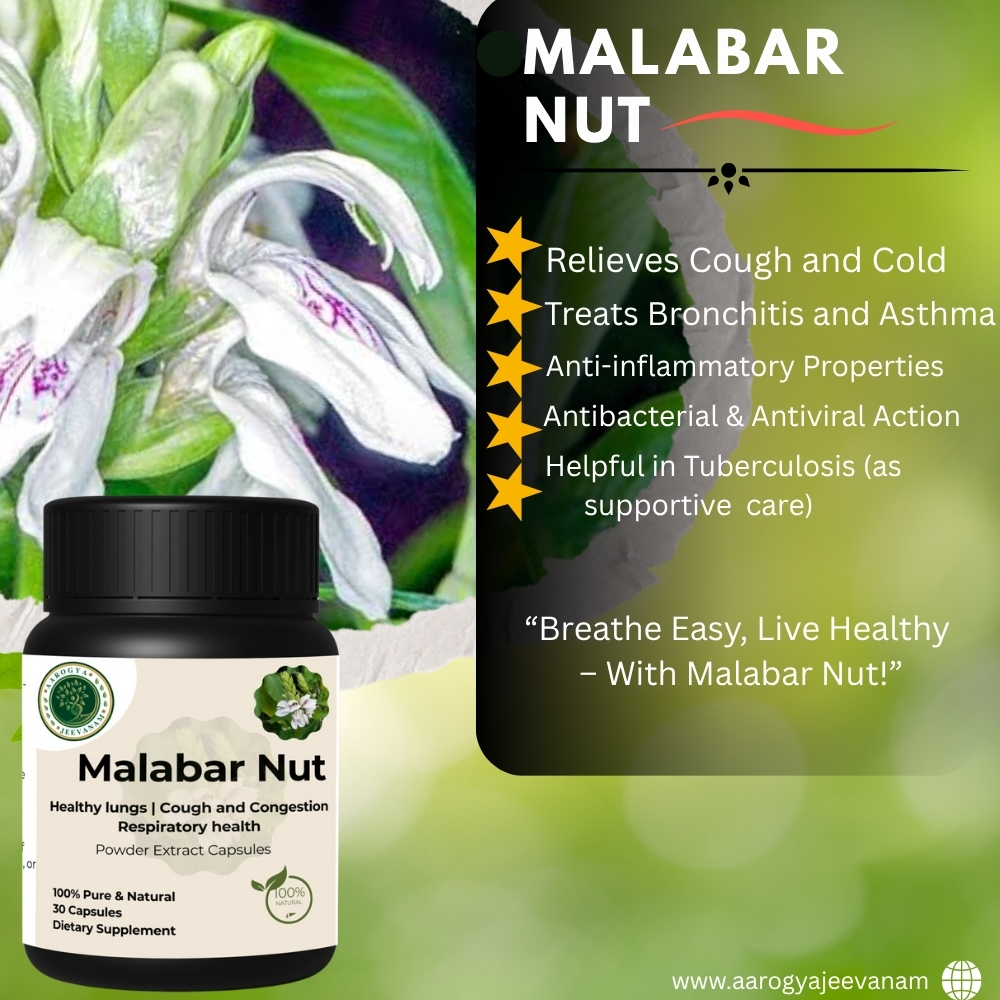 Malabar Nut Capsules (30 VEG. CAPS)