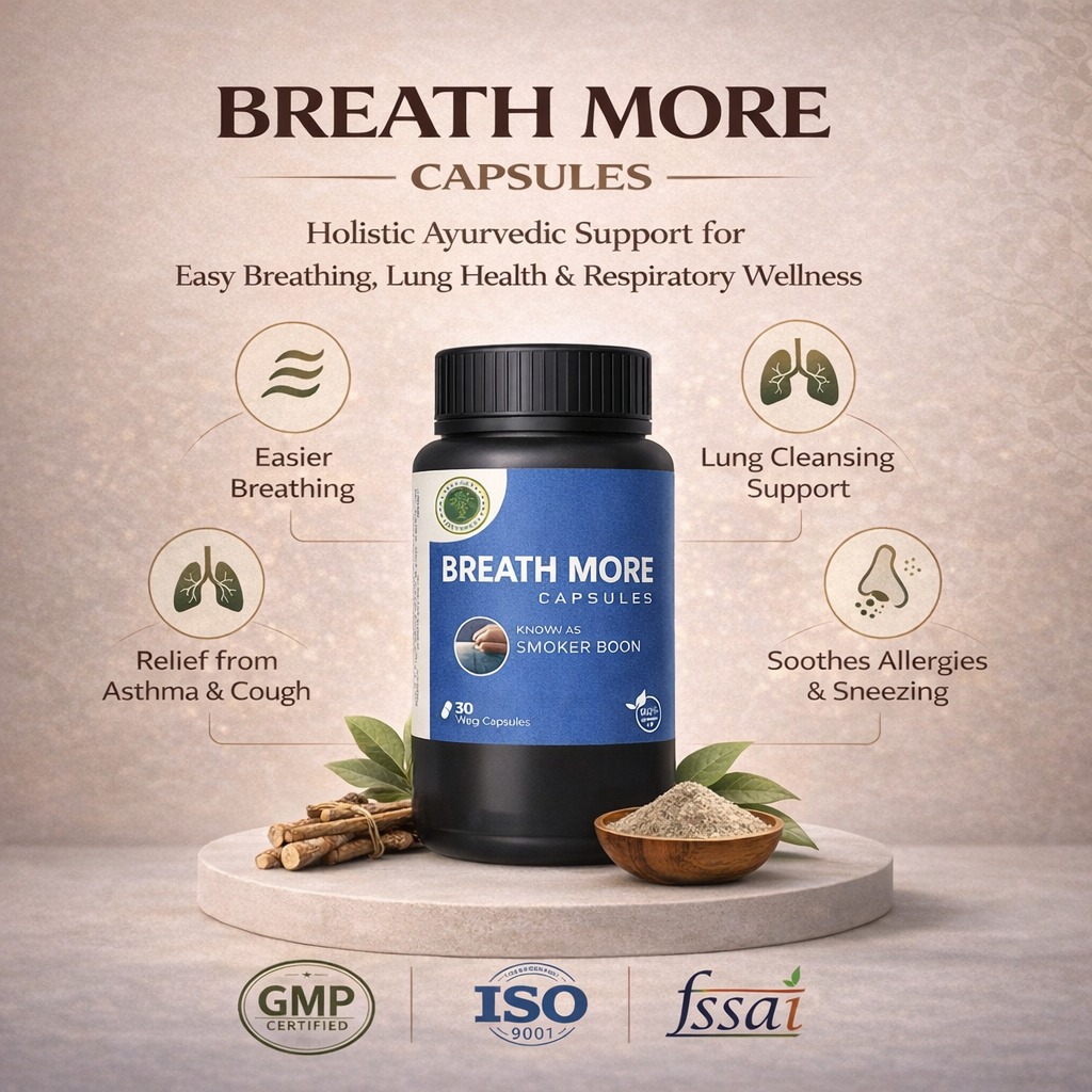 Breath More Capsules- Herbal Wellness Support for Respiratory Wellness