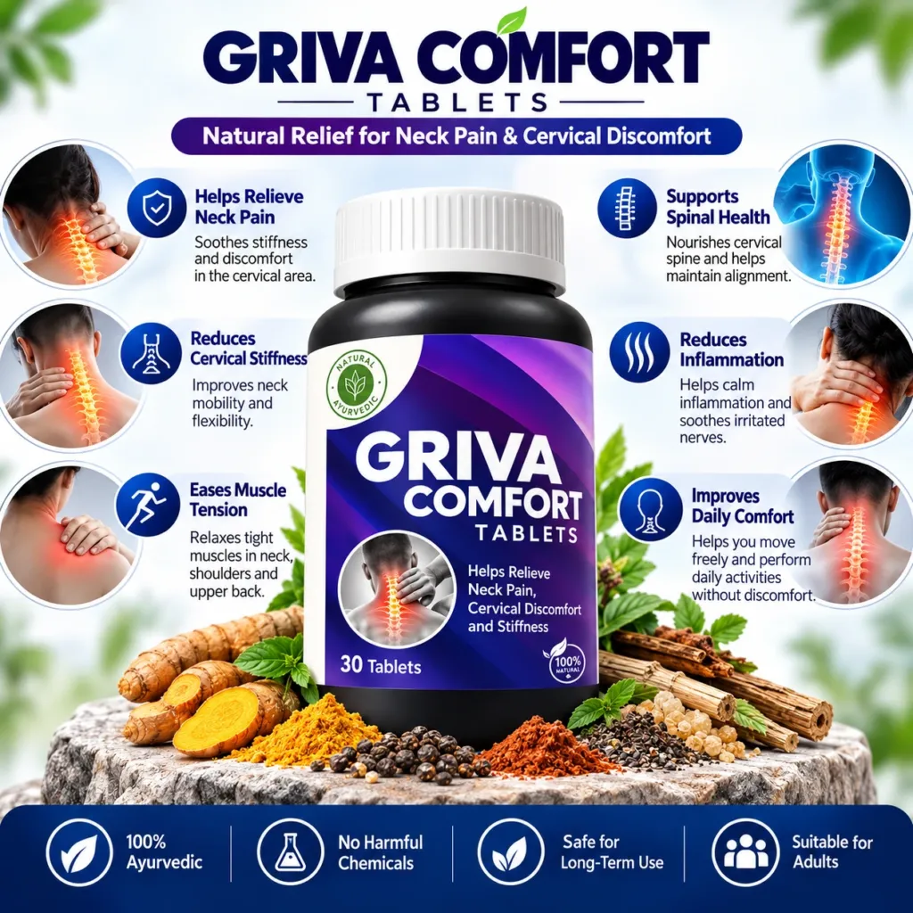 Griva Comfort Tablets – Herbal Support for Neck & Shoulder Comfort