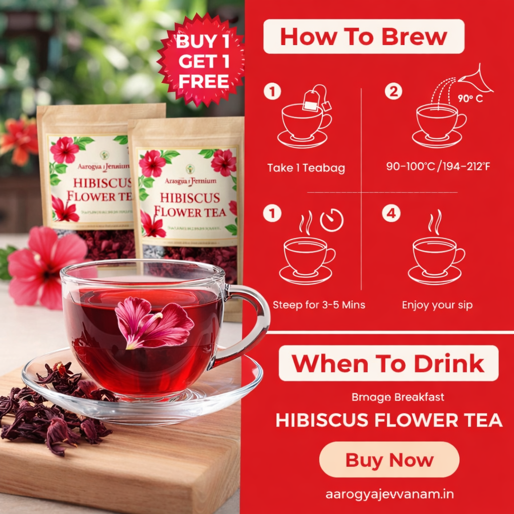 Premium Hibiscus Flower Tea – Buy 1 Get 1 Free (25 g × 2 Packs)