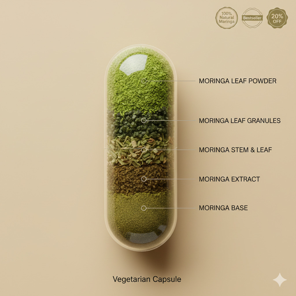Moringa Capsules – Herbal Supplement for Daily Wellness