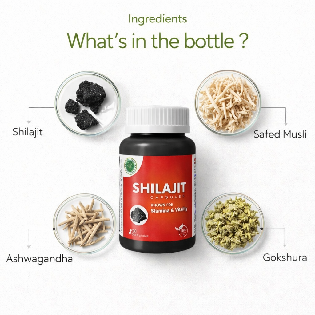Shilajit Capsules – Natural Energy & Vitality Support