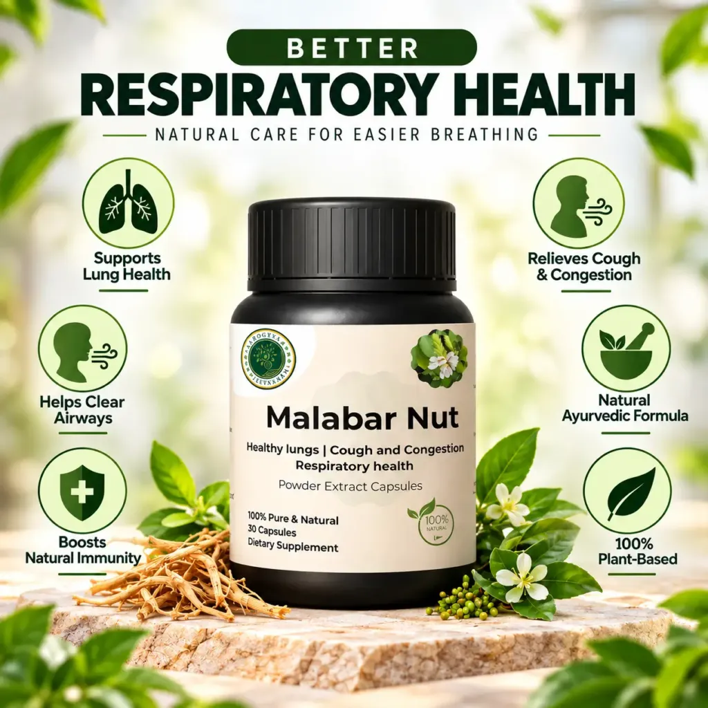 Malabar Nut Capsules – Natural Respiratory Support