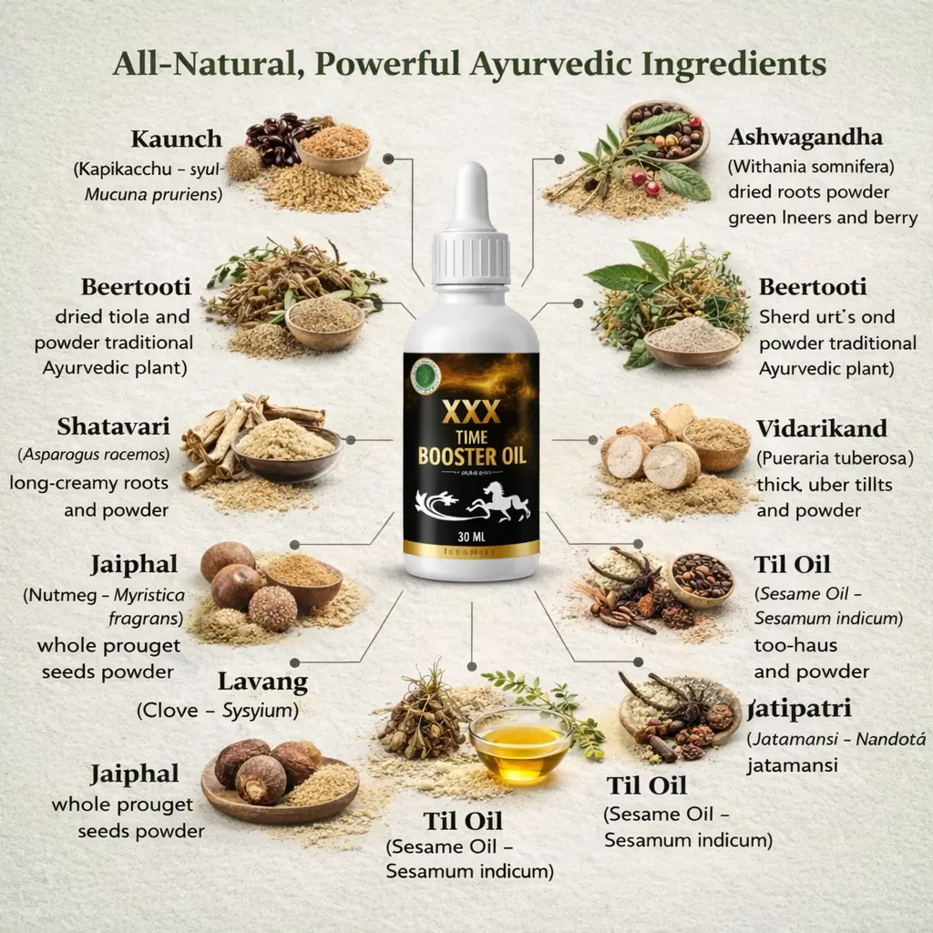 Time Booster Oil – Herbal Vitality & Performance Support