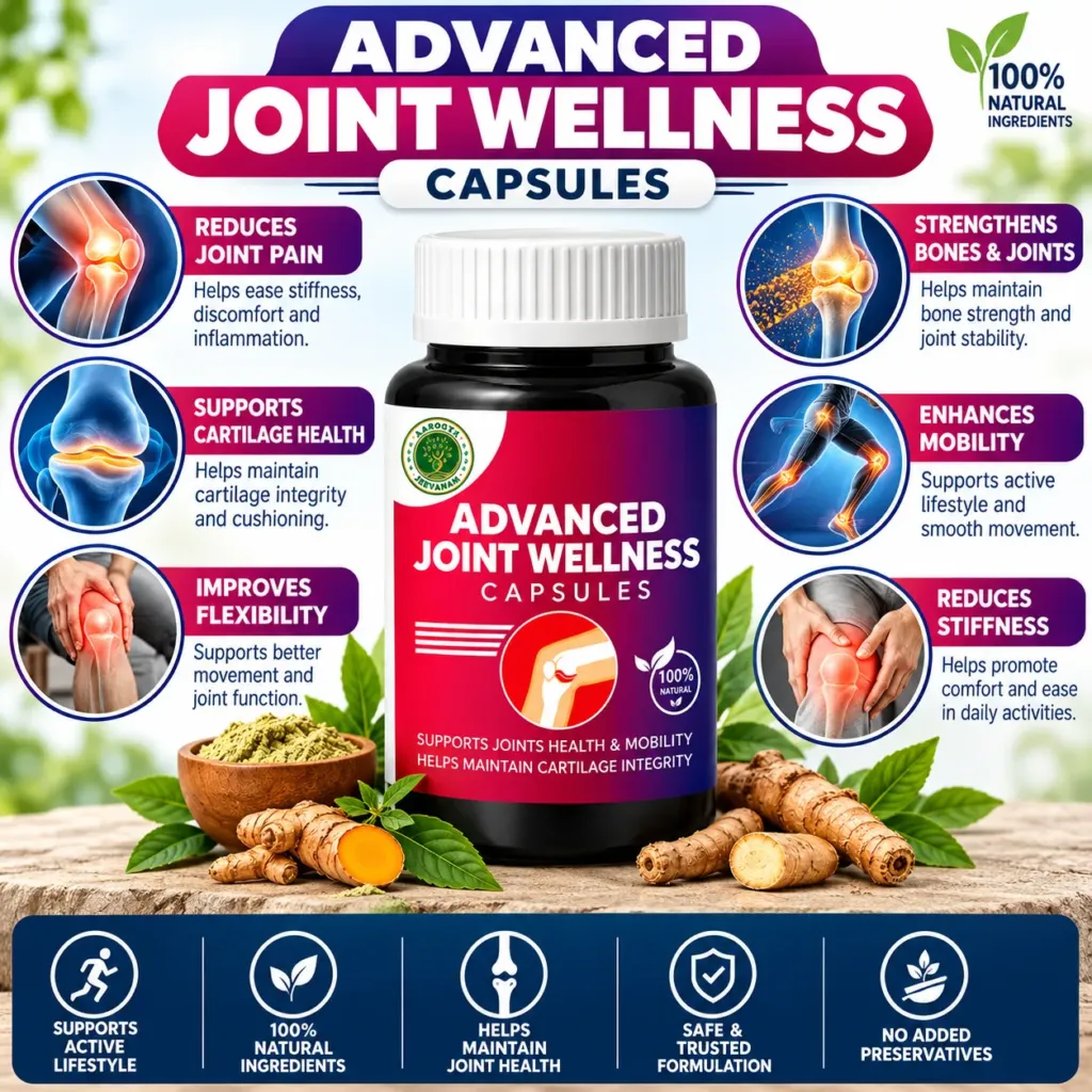 Advanced Joint Wellness Supplement Infographic
