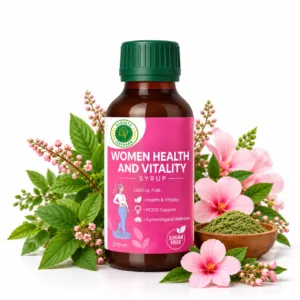 Ayurvedic Womens Wellness Syrup Display