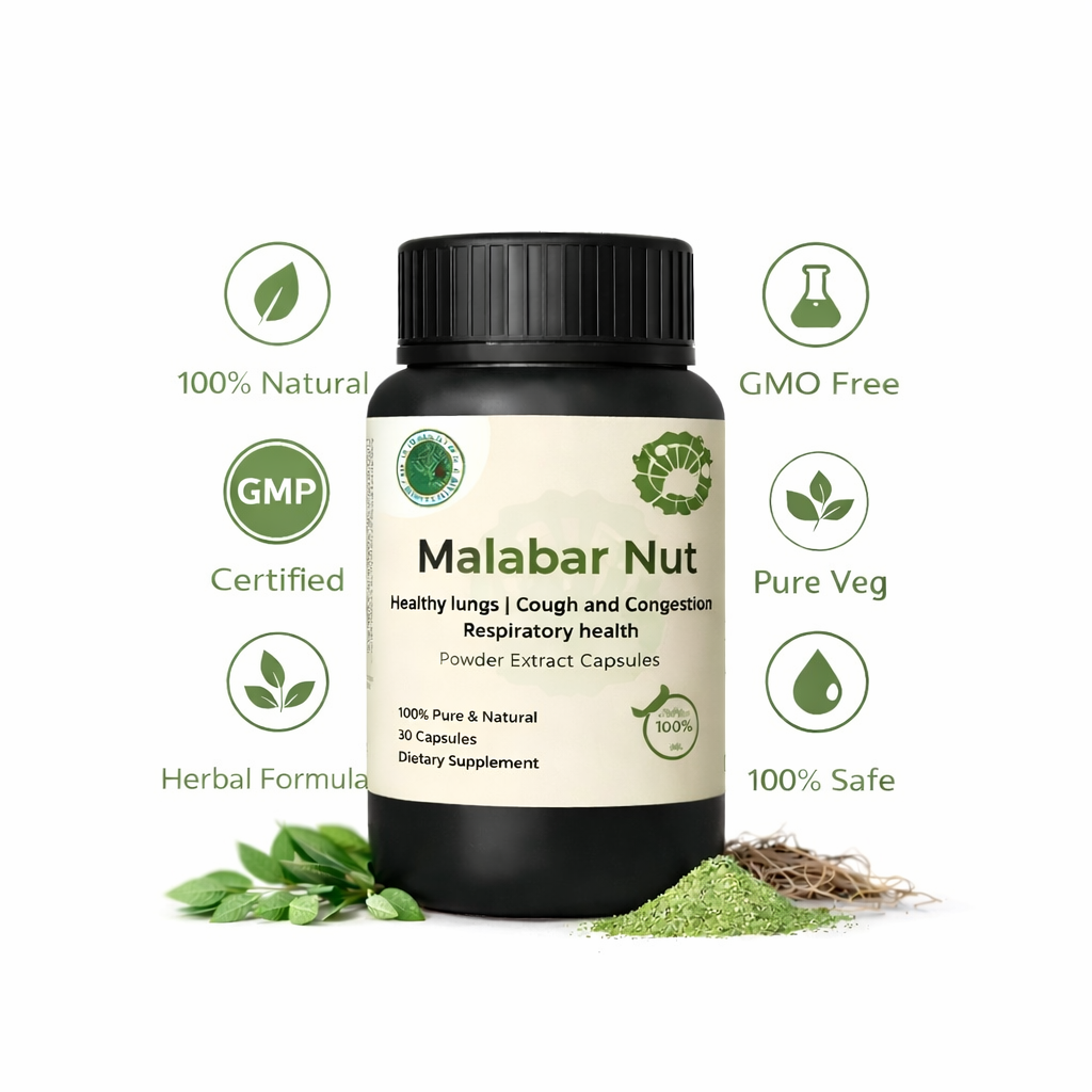 Malabar Nut Capsules – Natural Respiratory Support