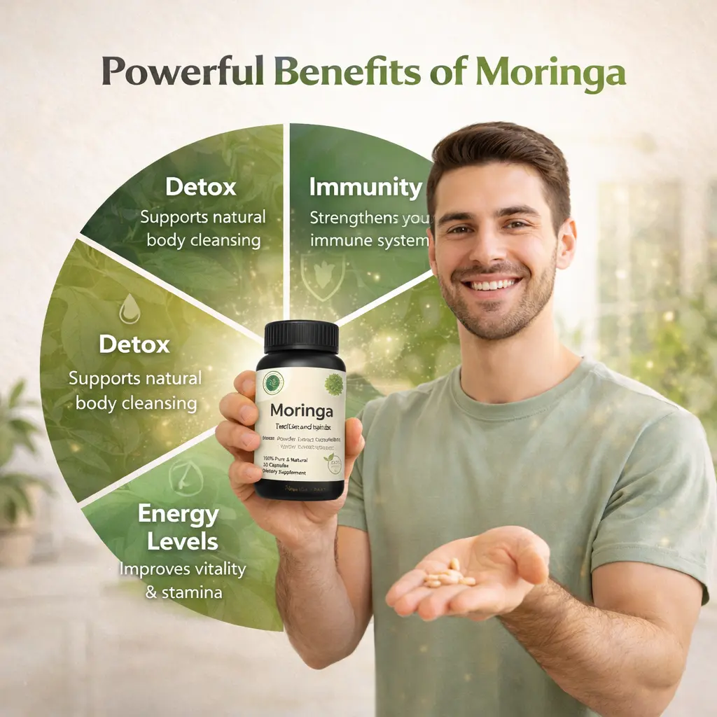 Ashwagandha & Moringa Capsules – Stress & Energy Support