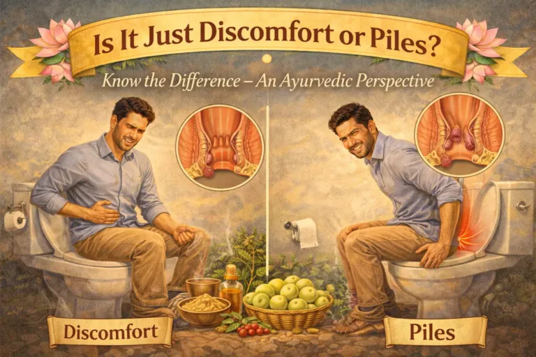 Is It Just Discomfort or Piles Know the Difference – An Ayurvedic Perspective