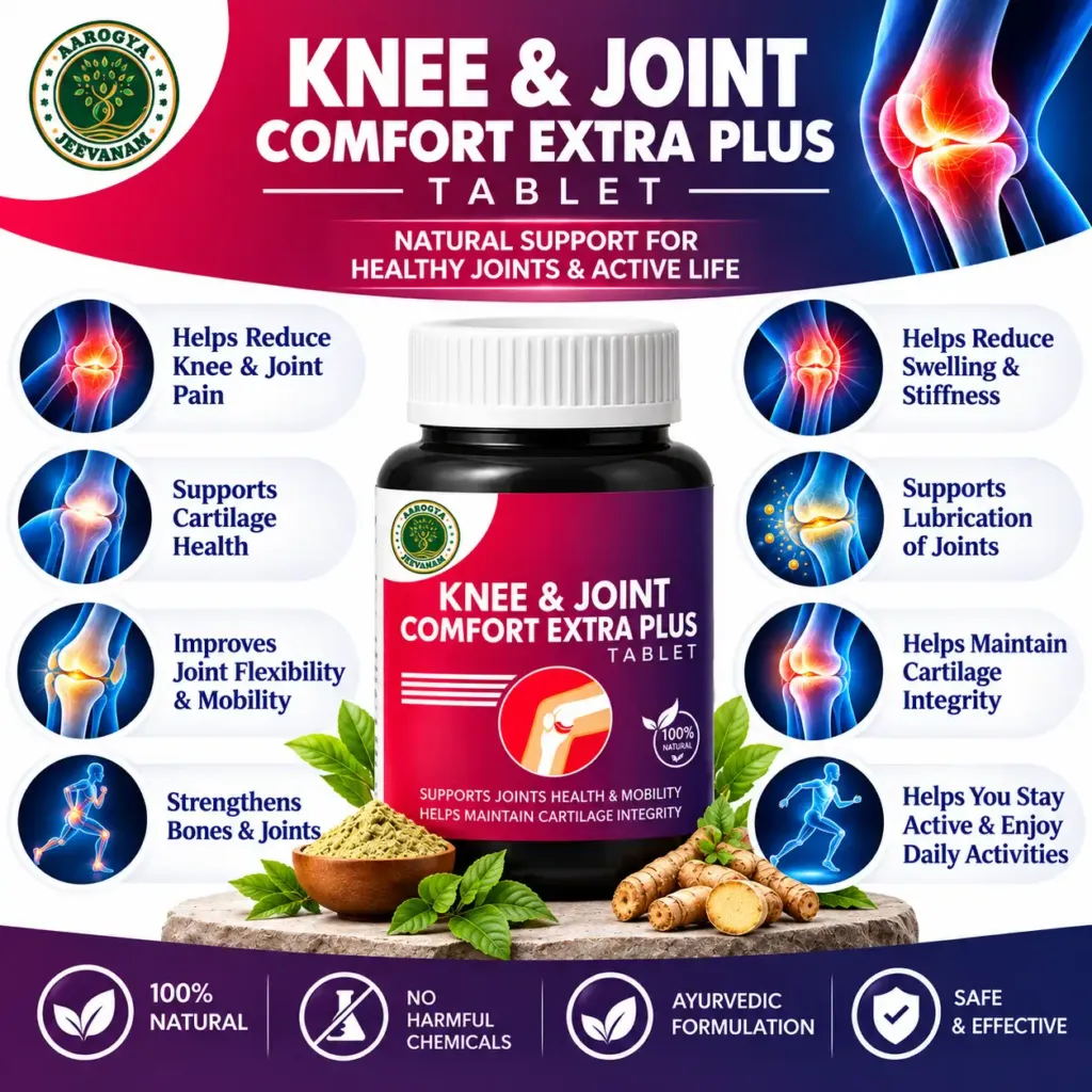 Knee & Joint Comfort Extra Plus Tablet benefits for joint pain, cartilage and mobility