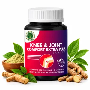 Knee & Joint Comfort Extra Plus Tablet bottle by Aarogya Jeevanam