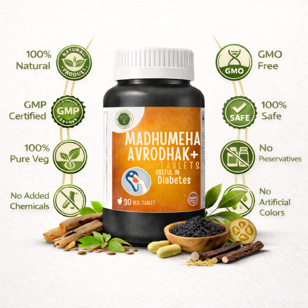 Madhumeha Avrodhak Plus – Advanced Ayurvedic Sugar Support