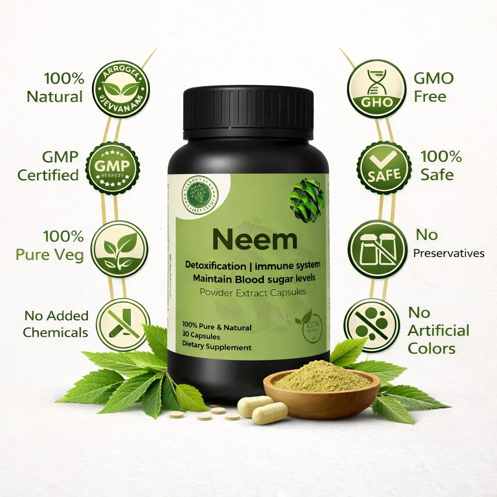 Neem Capsules – Natural Blood Purifier & Skin Support